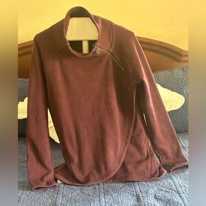 Athleta Cozy Karma Asymmetrical Pull-over with zipper